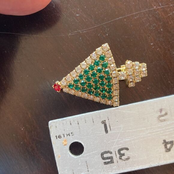 Vintage mid century modern Christmas tree pin - Picture 6 of 8